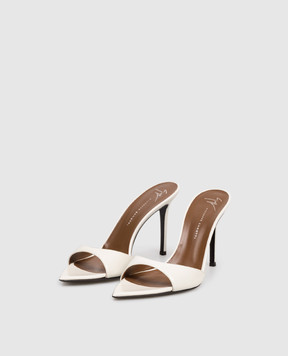 Giuseppe Zanotti Intrigo white leather mules I400007