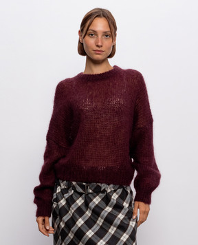 Brunello Cucinelli Burgundy sweater with wool MLC349300P