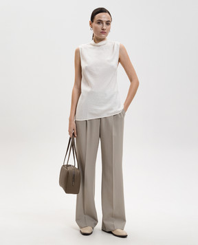 PROENZA SCHOULER Taryn white patterned top WL2614615BY347