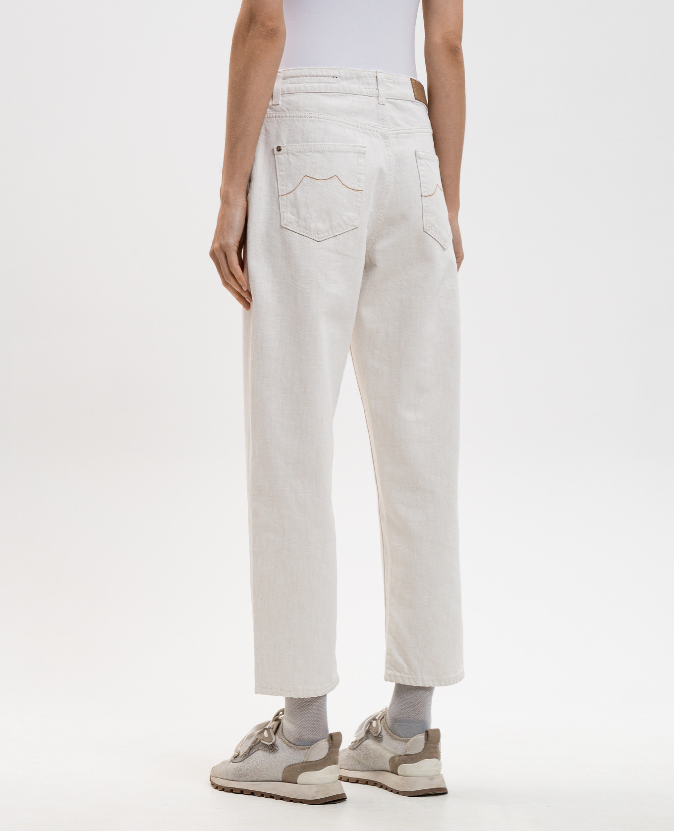 

Phoebe white jeans MooRER