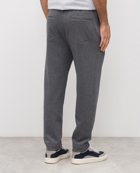 Brunello Cucinelli Grey melange sweatpants MW8633243G