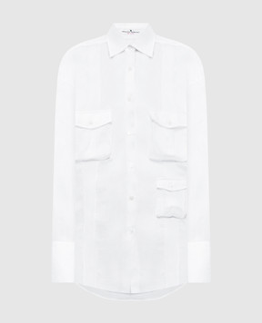 Ermanno Scervino White blouse with pockets D482K754TUG