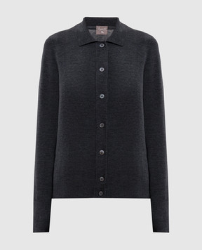 Marco Pescarolo Gray wool cardigan AURAD54M01