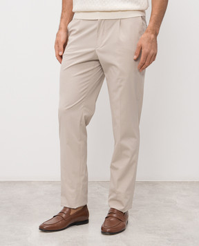 Stefano Ricci Beige silk pants M1T8100006CTKE1U