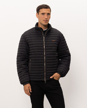 Versace Blue down jacket with logo embroidery 10255611A17365