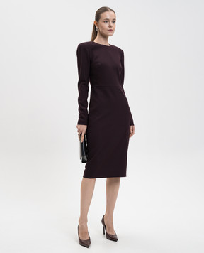 Victoria Beckham Purple dress with wool 1425WDR005233B