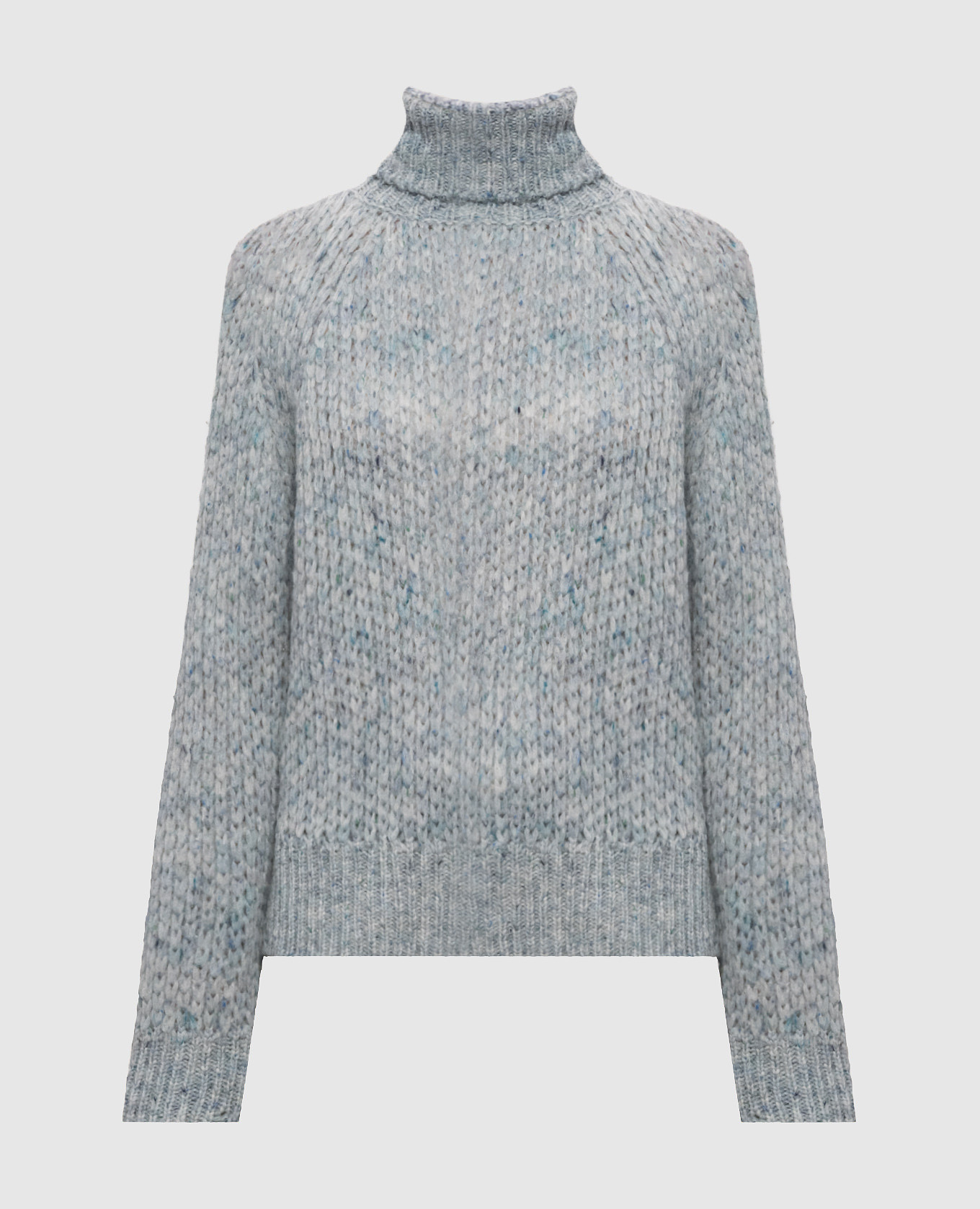 Blue alpaca wool sweater