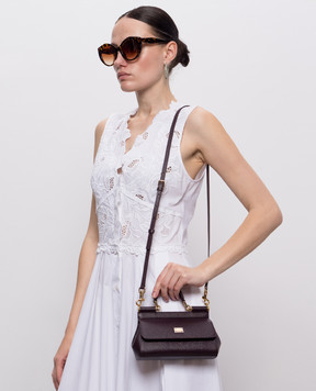 Dolce&Gabbana Sicily purple leather mini bag BB7116B1001