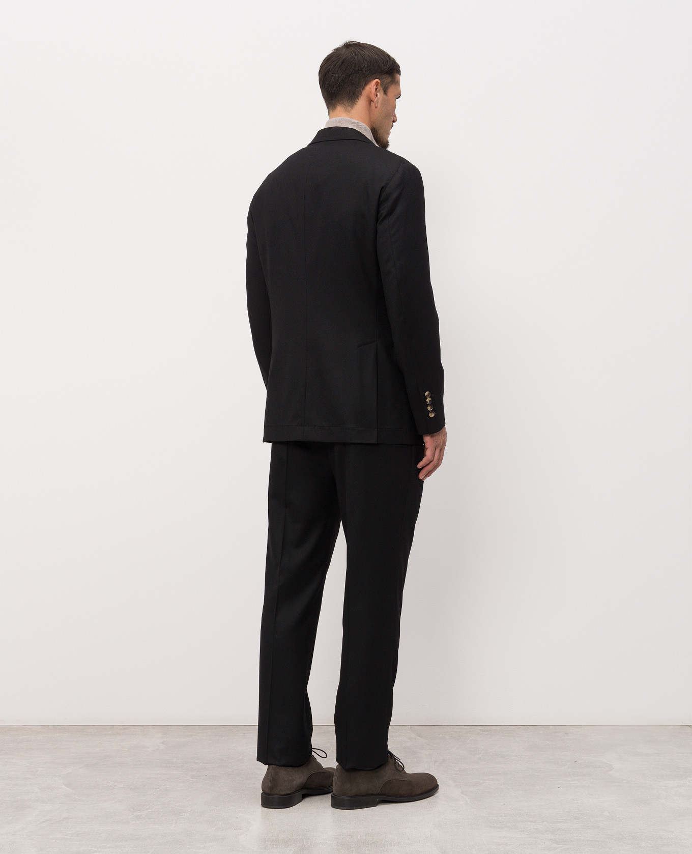 Black wool suit Brunello Cucinelli 4