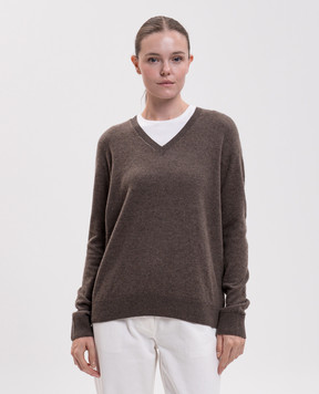 The Row Phora brown cashmere pullover R000627Y166