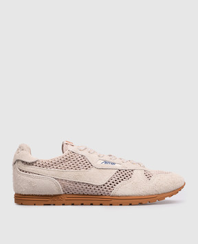 AUTRY Beige Windspin combination sneakers A1UNWSLWKS06