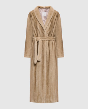 Rindi Beige mink fur coat 060VS026