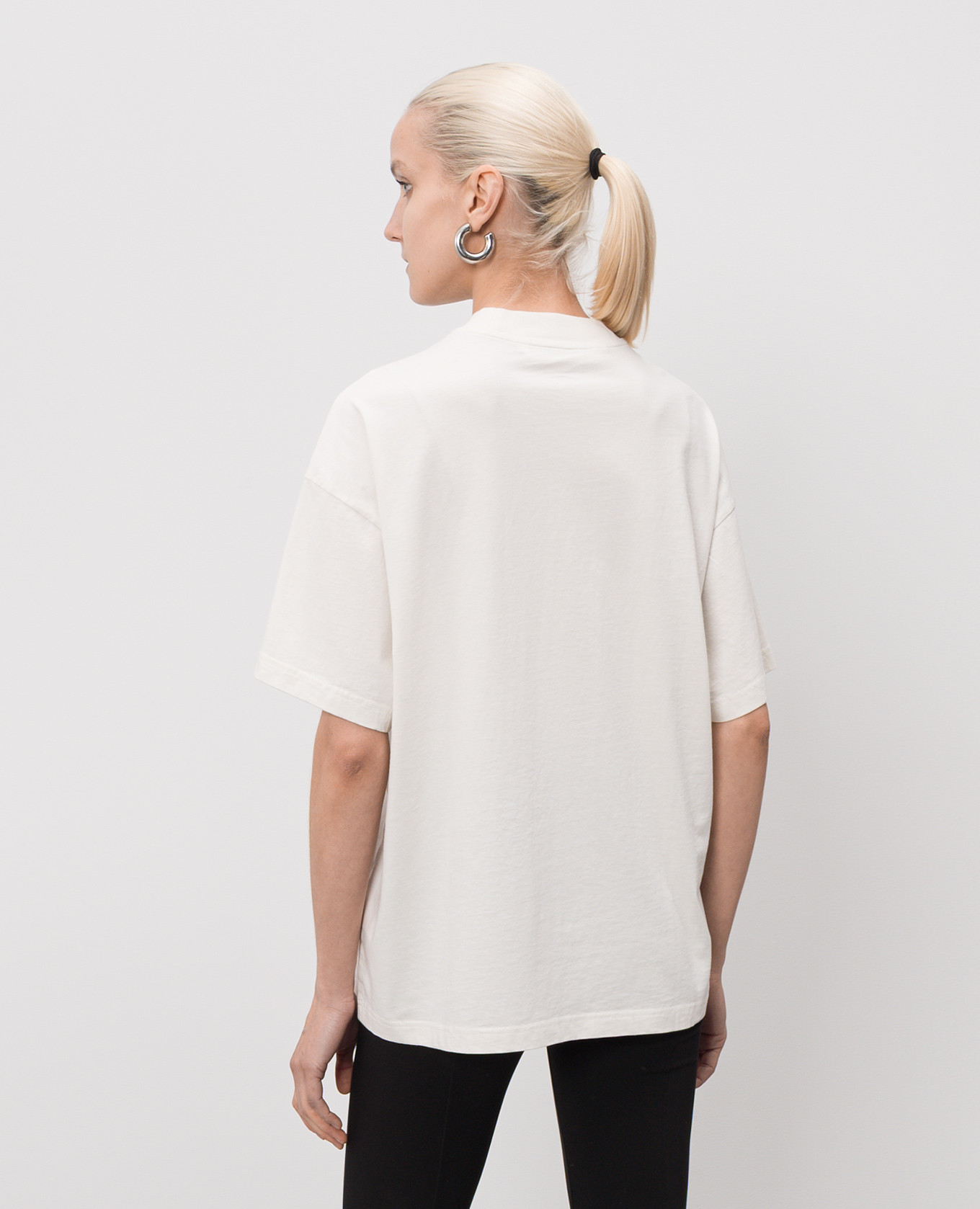 

Ivory T-shirt with print Palm Angels, Beige