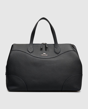 Enrico Mandelli Blue leather travel bag GEORGE7213