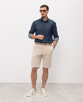 Kiton Blue button-down shirt UMCNERHH09696
