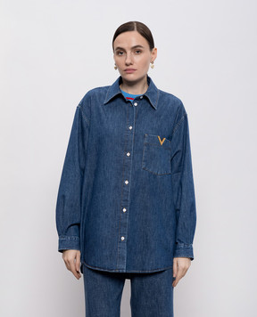 Valentino Blue denim shirt 8B3DB03K9YA