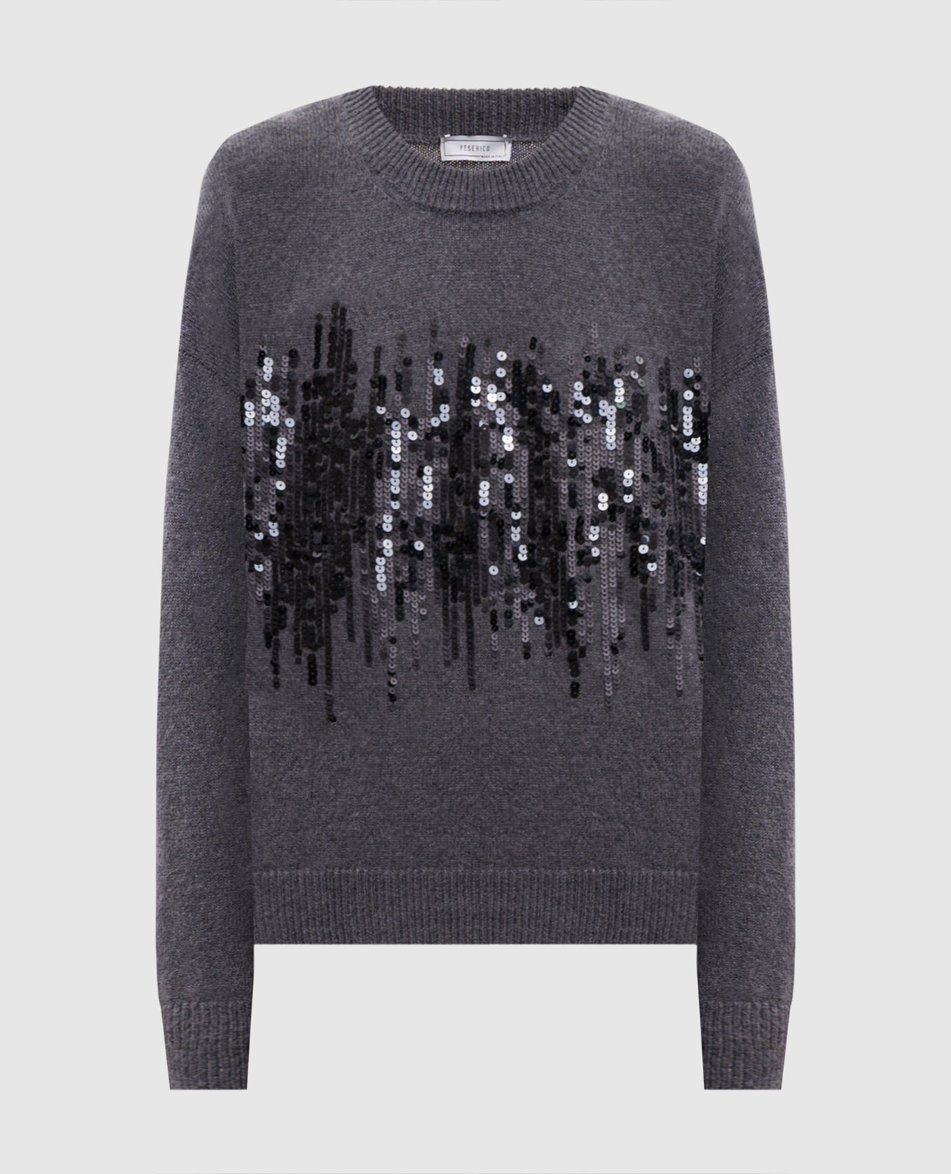 Gray alpaca wool sweater