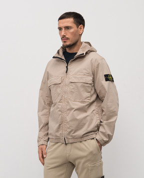 Stone Island Beige jacket with logo L1S154100077S0A10