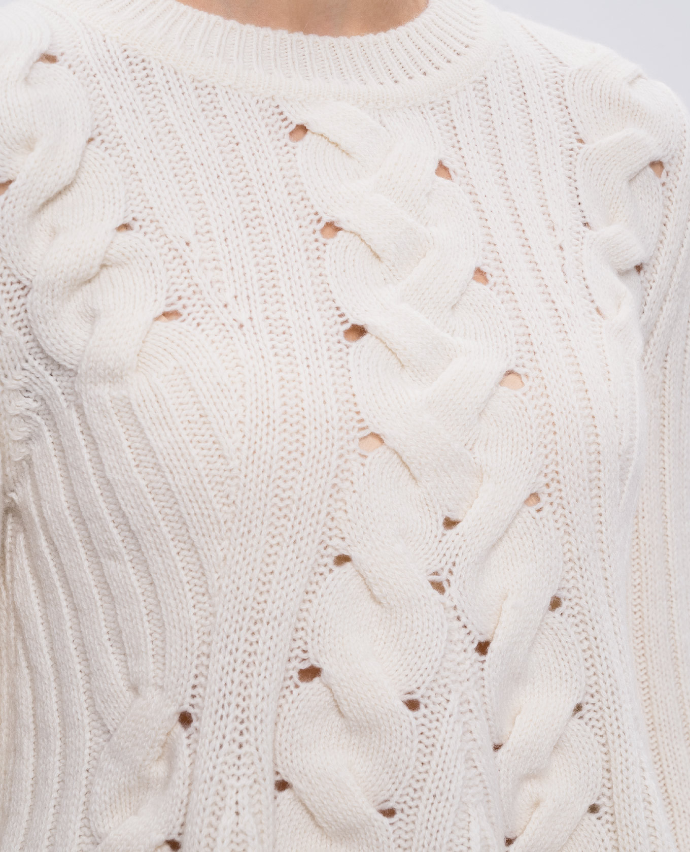 White wool and cashmere sweater Alexander McQueen 5