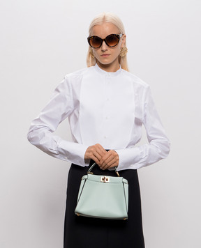 Fendi Green Peekaboo leather bag 8BN244AWQ8