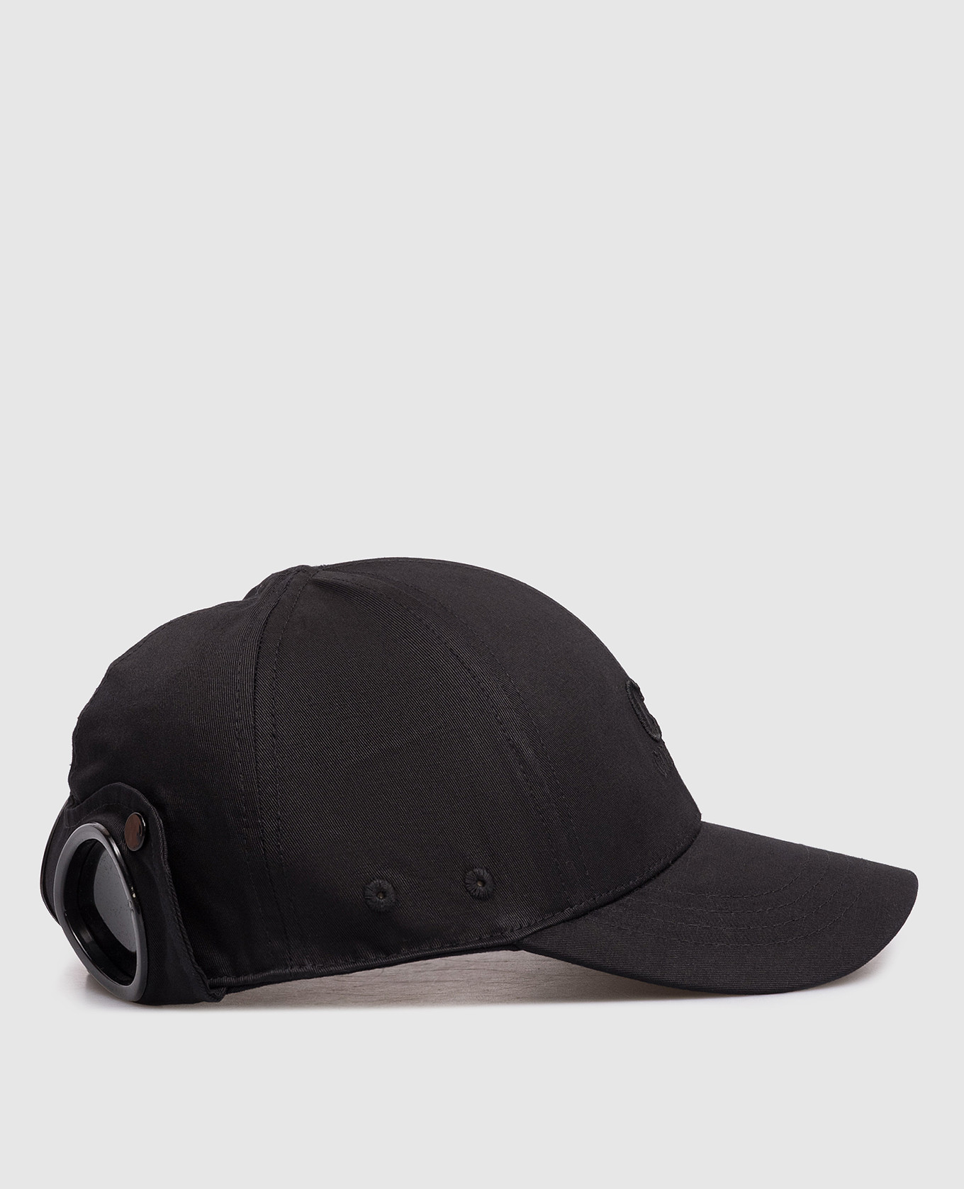 

Children's black cap with logo C.P. Company