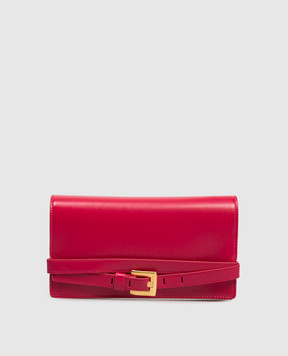 Balmain Pink leather Shuffle clutch GN1ON259LMTE