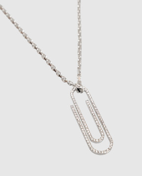 Off-White Silver chain with Paperclip pendant OWOB146S26MET001