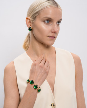 Dolman Bijoux Green Aida earrings 17136