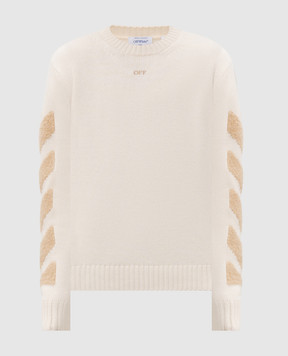 Off-White Ivory wool sweater 44MHE087F26K002
