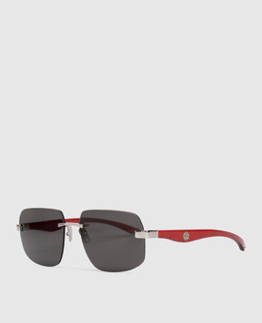 Stefano Ricci Prestige silver sunglasses SG32PMEWOOD