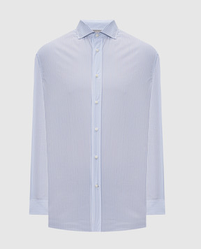 Brunello Cucinelli Blue striped shirt MY6490627
