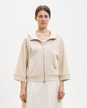 Peserico Beige sports jacket with lurex S12080J006137