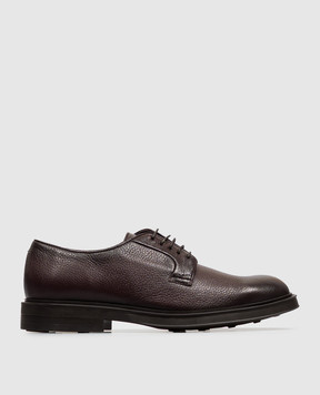 Sturlini Burgundy leather derby shoes with gradient effect U0861