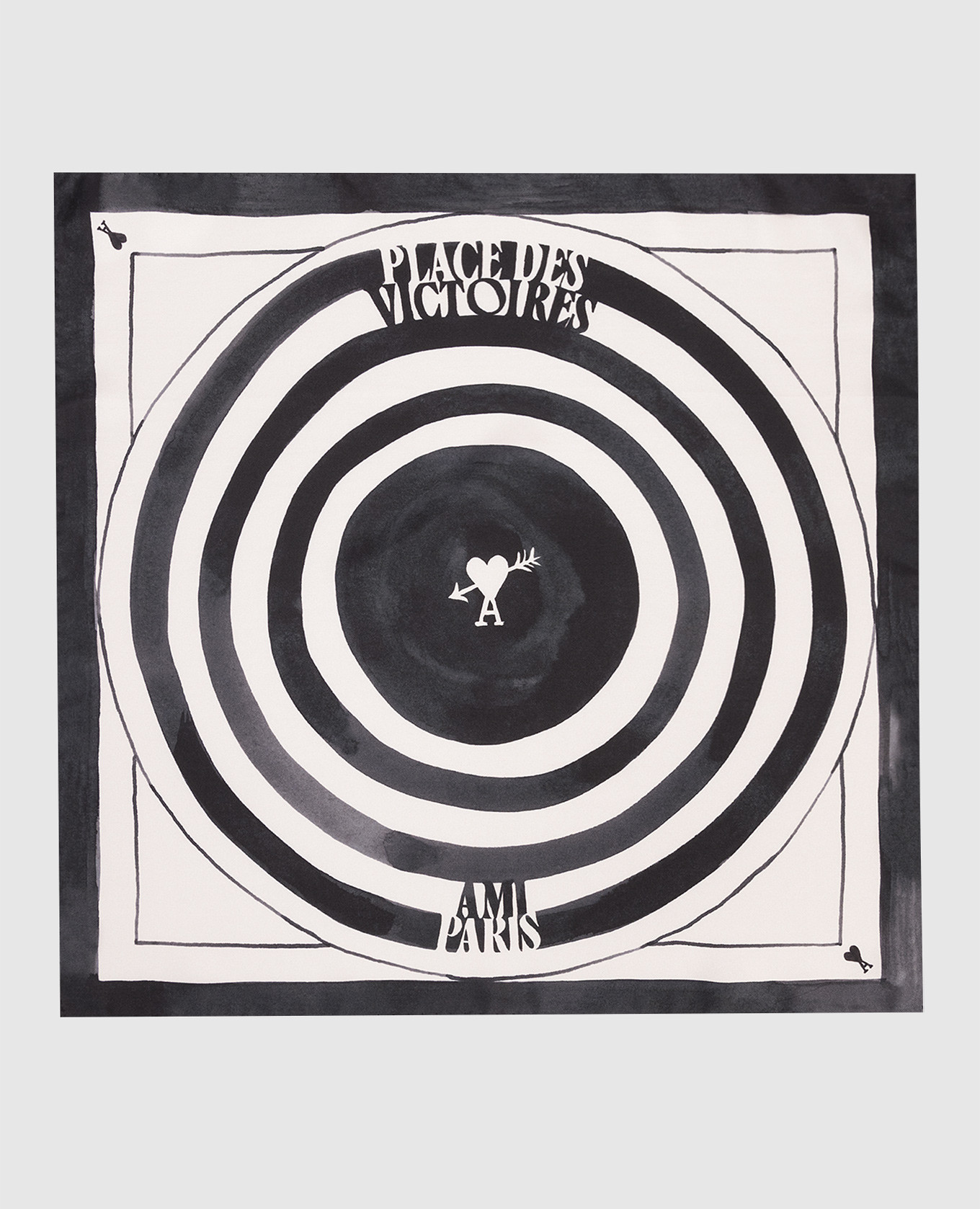 

Place Des Victoires silk scarf Ami Paris, Beige