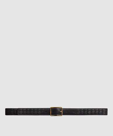 Leather double-sided belt