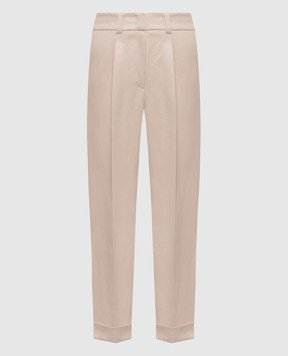 Peserico Beige linen pants A0408706668
