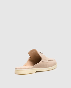 Babe Pay Pls Beige suede mules 231108ZA