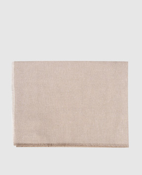 Peserico Gray scarf with lurex A31538C0CC752