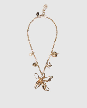 Twinset Gold chain with flower pendant 261TA4022