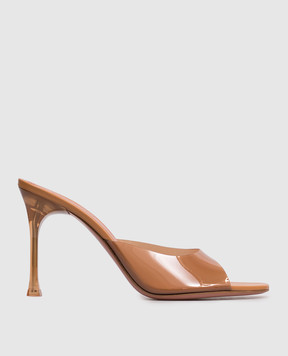 Amina Muaddi Alexa Brown Mules 16S366066ALE