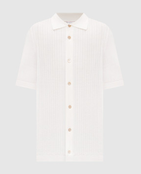 Brunello Cucinelli Ivory shirt with woven pattern M29204006