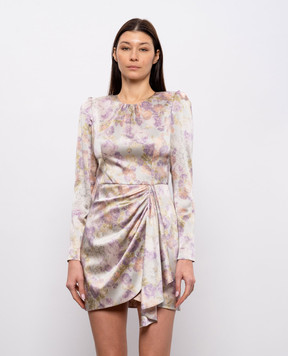 Alessandra Rich Floral print silk mini dress FABX4298F4680