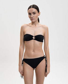 Jil Sander Black Tangle swimsuit top J40BR0003J20011