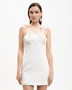 David Koma Ivory floral applique dress RE26DK39D