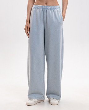 Alexander Wang Blue sweatpants with crystals 1CC3264020
