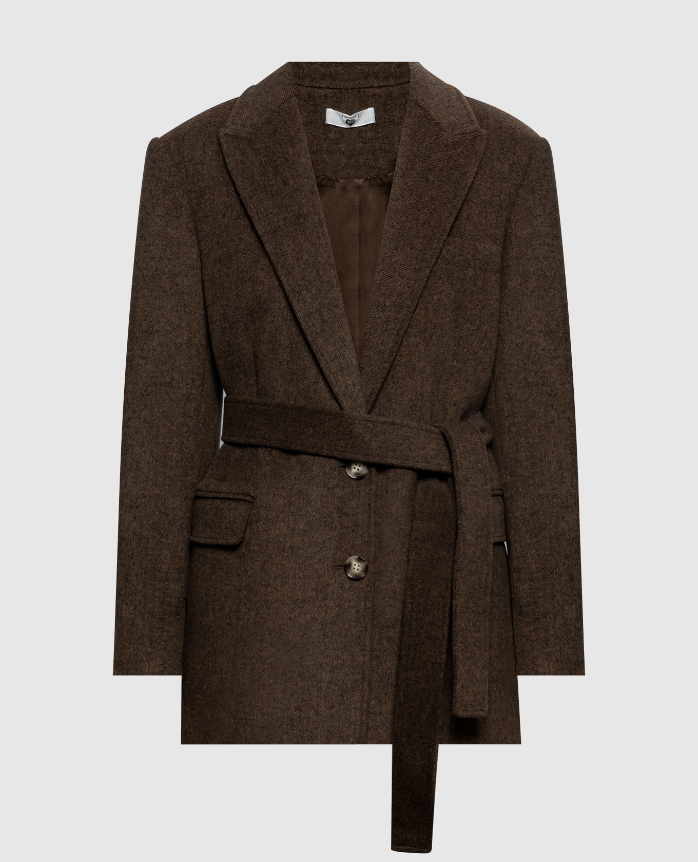Brown jacket with wool