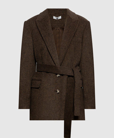 Brown jacket with wool