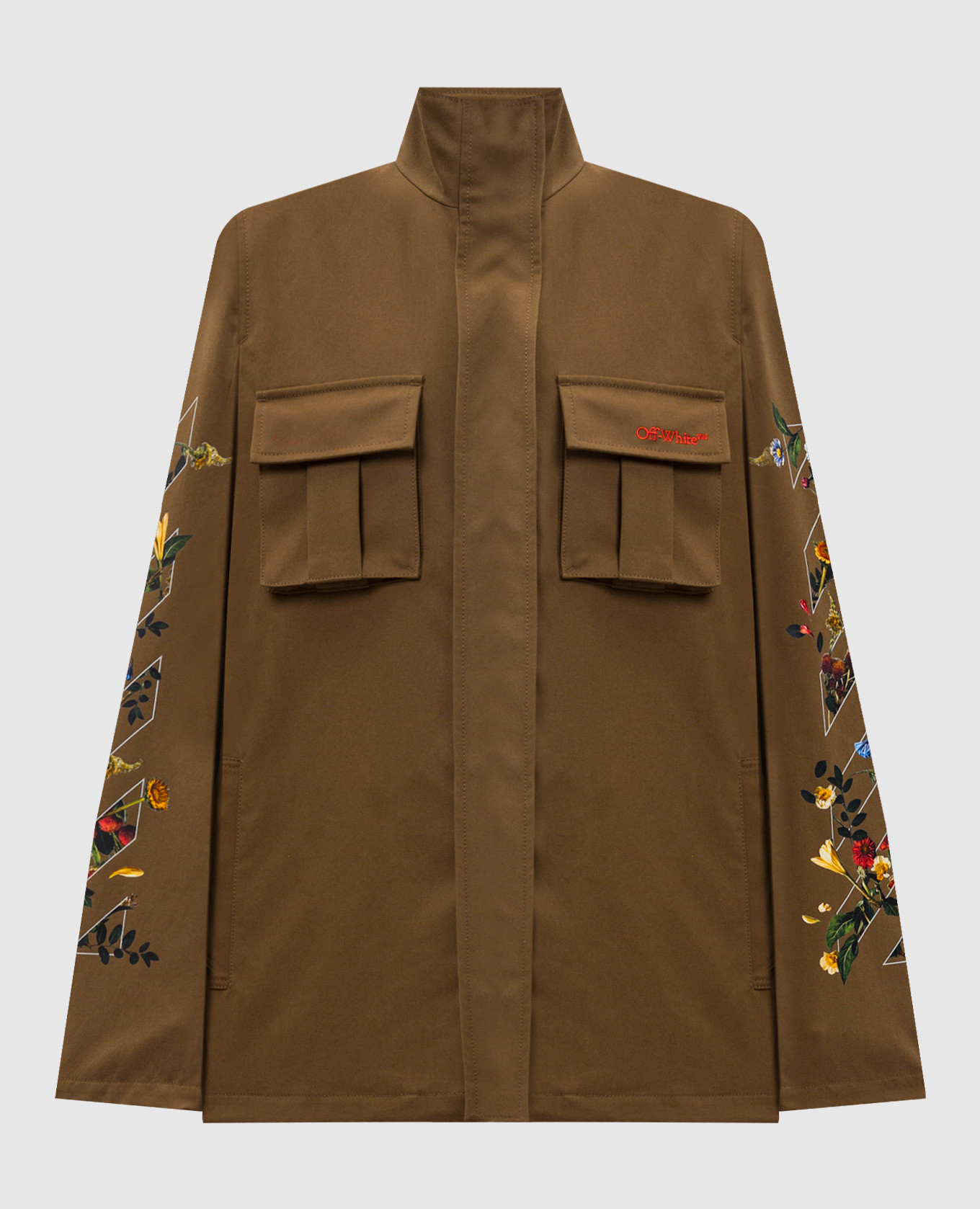 Khaki printed jacket Off-White