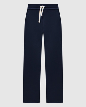 Balmain Blue sweatpants with logo GH1PQ436BD40