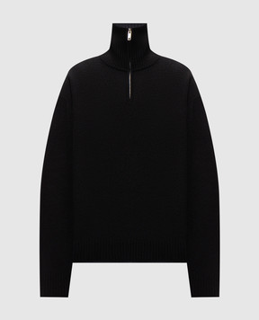 Axel Arigato Black wool sweater with zipper A4140001